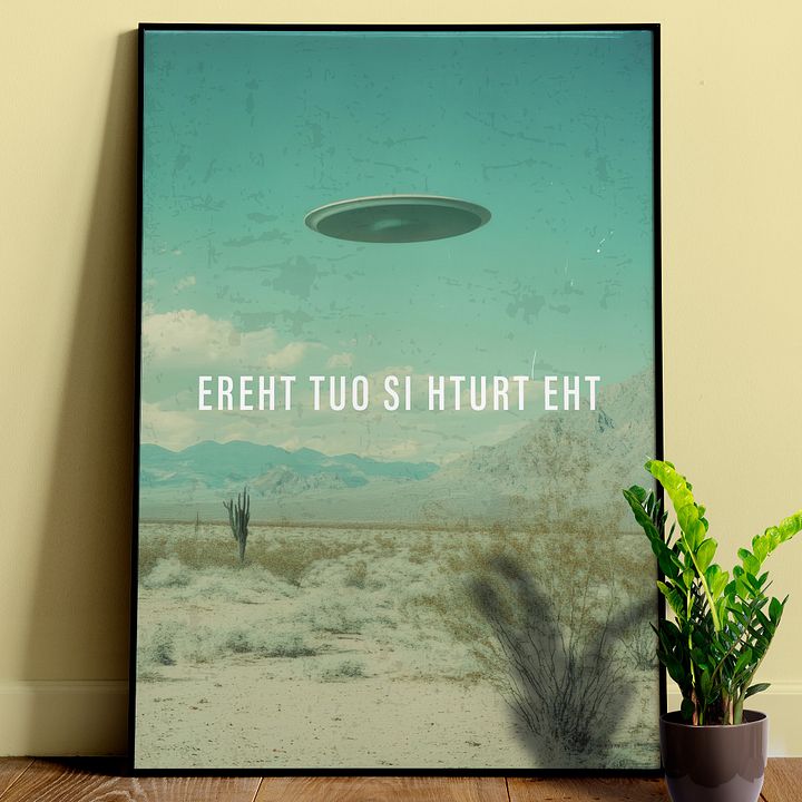 erehT tuO si hturT ehT/The X-Files poster, S09E04 tagline, 2001 — sci-fi poster product image (1)