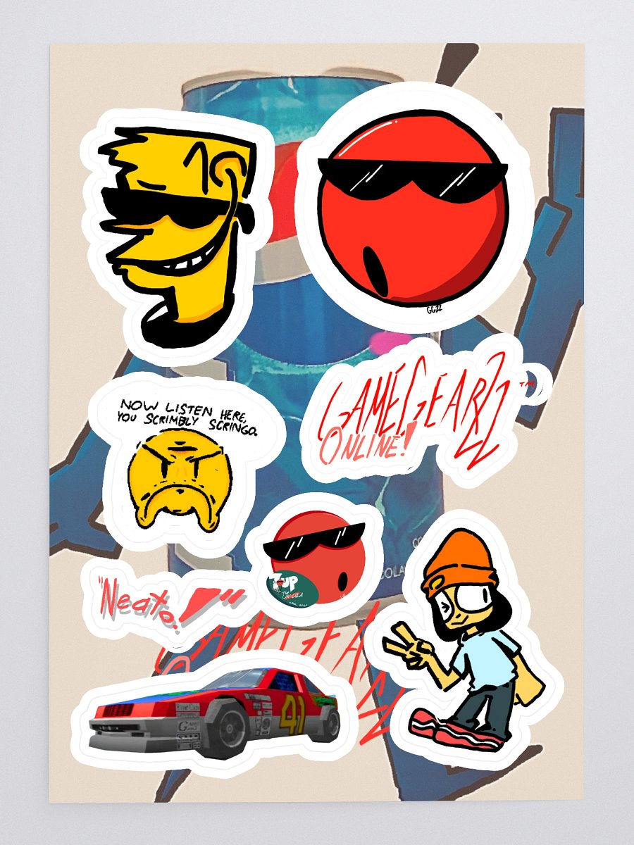 GameGear22 Online! Custom Sticker Sheet! product image (3)