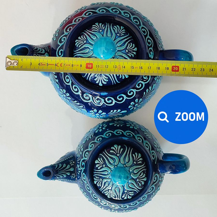 Ceramic turquoise teapot — handmade pottery, handmade ceramic product image (10)