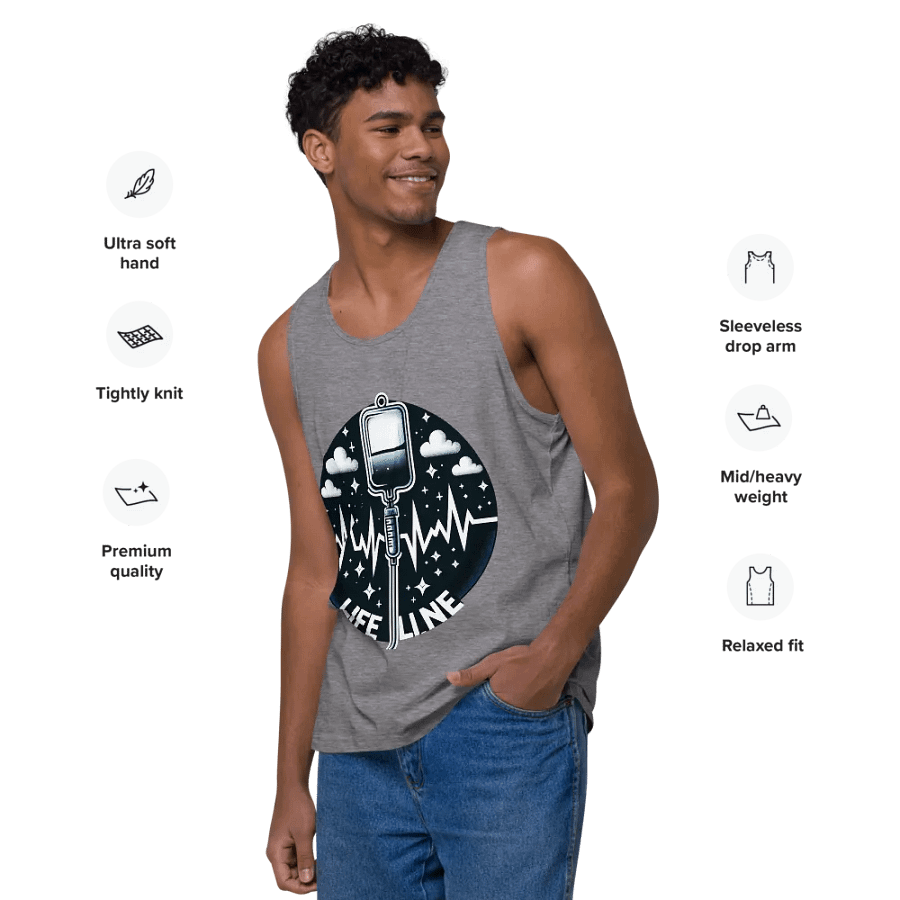 Lifeline EKG Men's Tank Top product image (71)