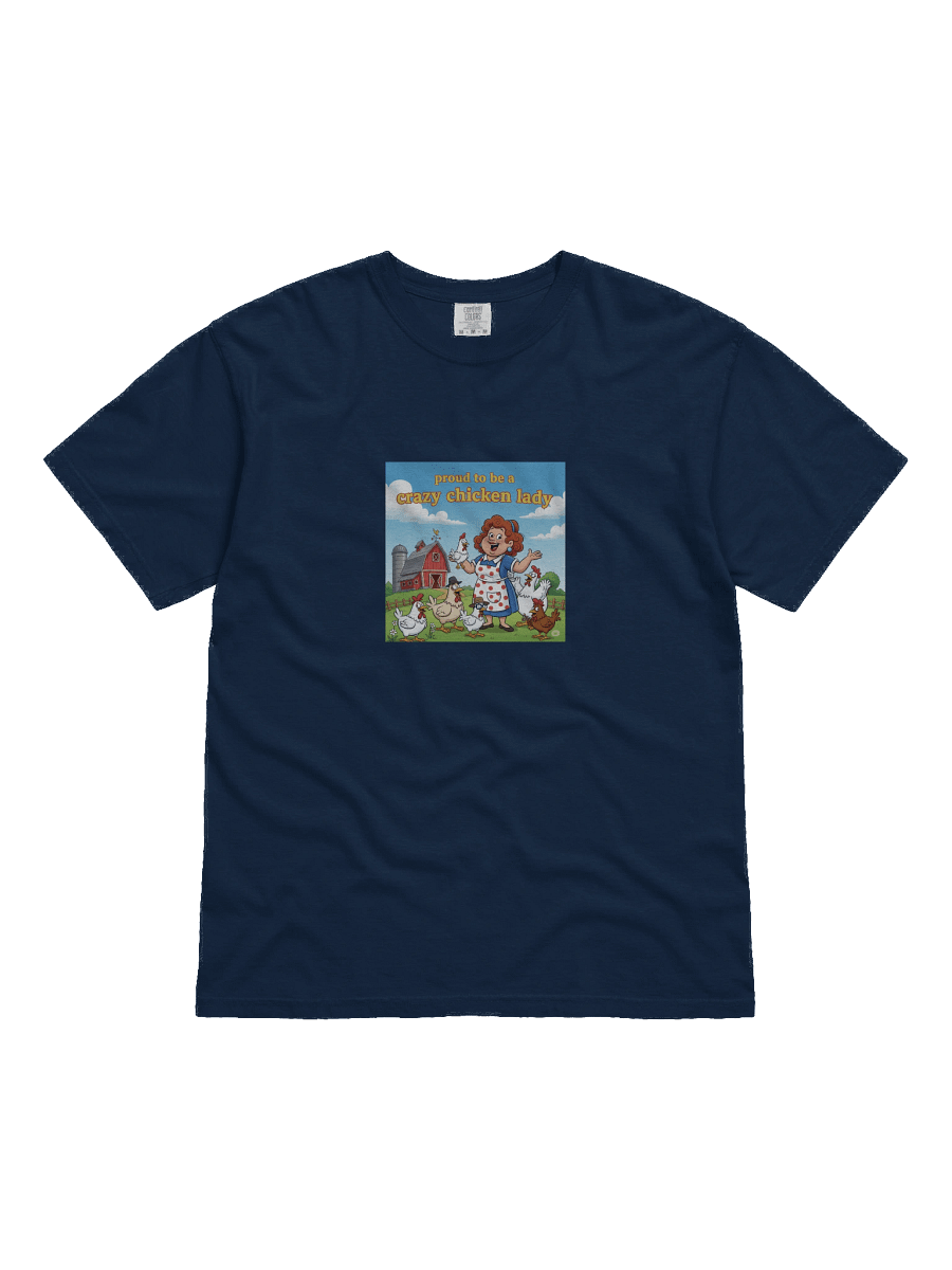 Crazy Chicken Lady Comfort Tee product image (3)