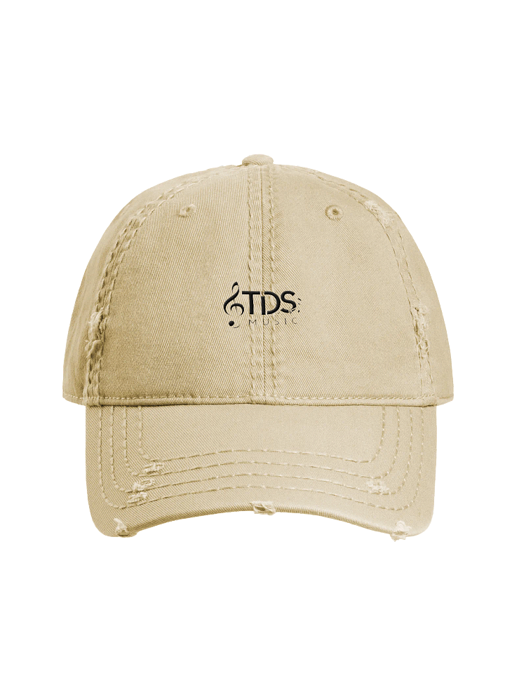 Otto Distressed Dad Hat with TDS Music Logo - Khaki/Black/Grey/Navy product image (2)