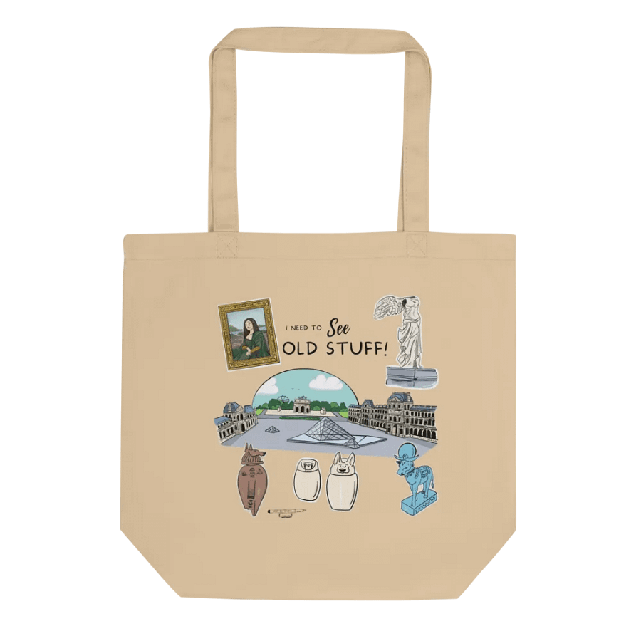 Louvre Museum Nerd Tote Bag product image (1)