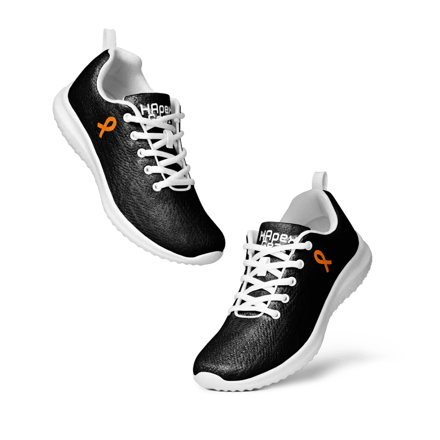 White HApex Gear White Logo Cancer Awareness Orange Ribbon. Black Women's Athletic Shoes product image (11)
