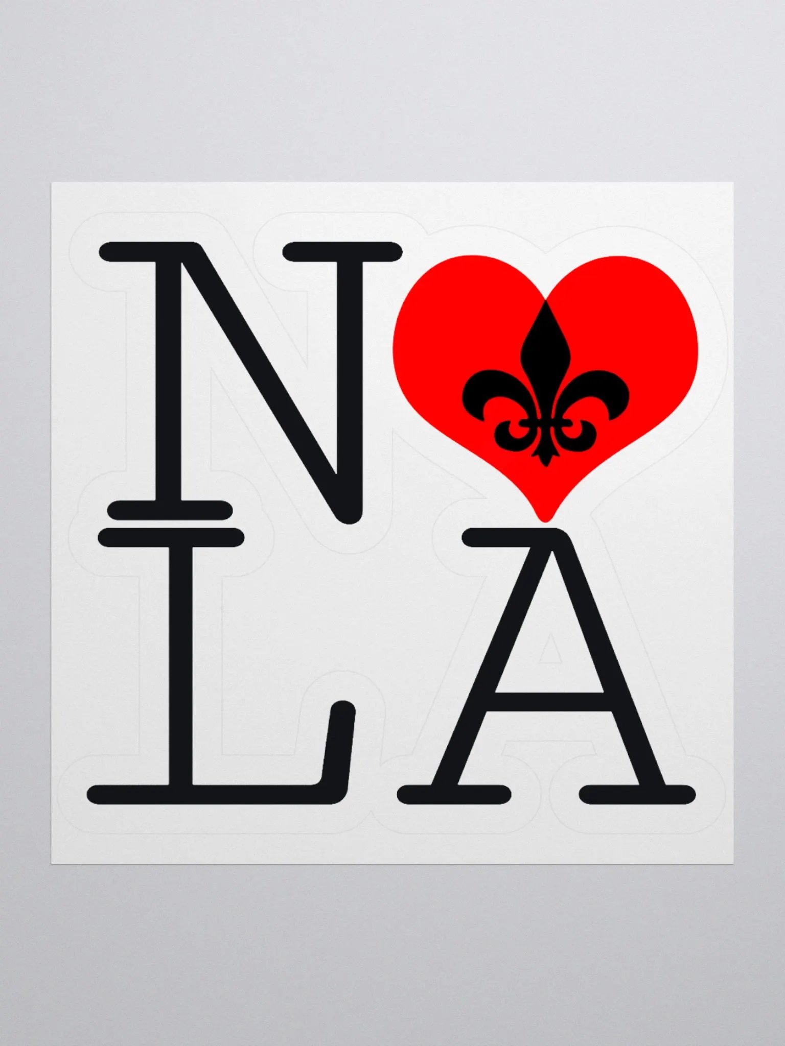 I LOVE NOLA **BIGSHOT STICKER** product image (1)