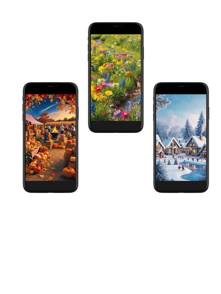 Seasonal Beauty: Nature-Inspired Phone Wallpaper product image (1)