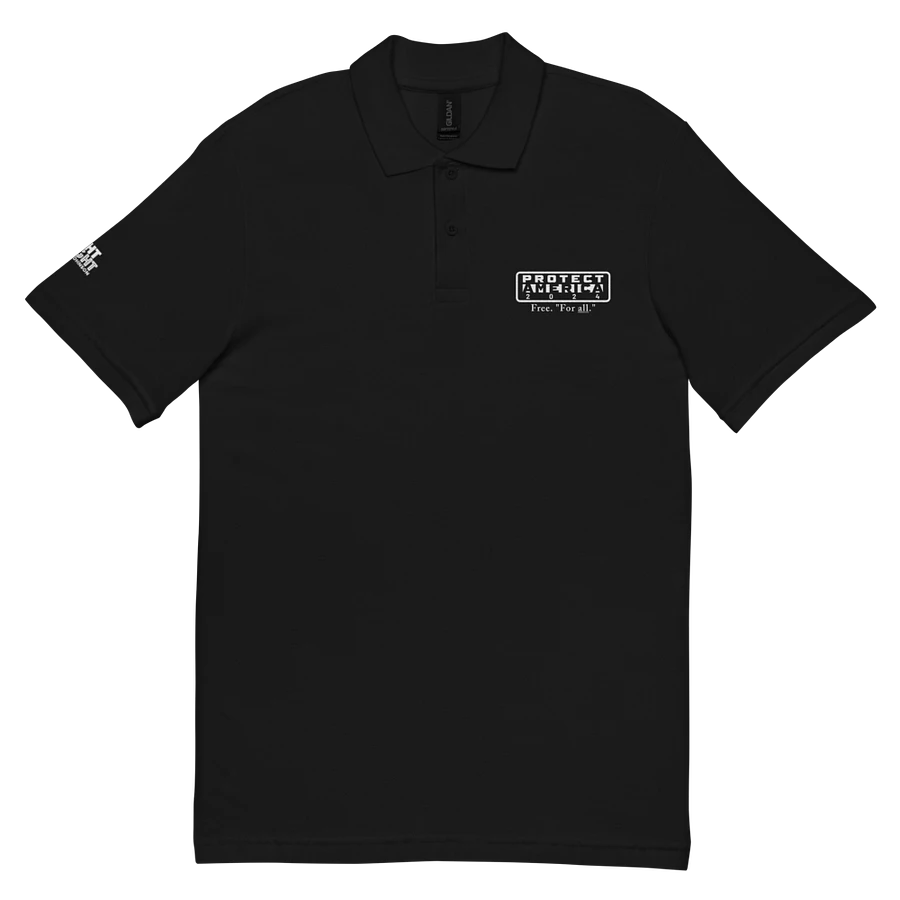 Protect America 2024 Polo Shirt (white text) product image (3)