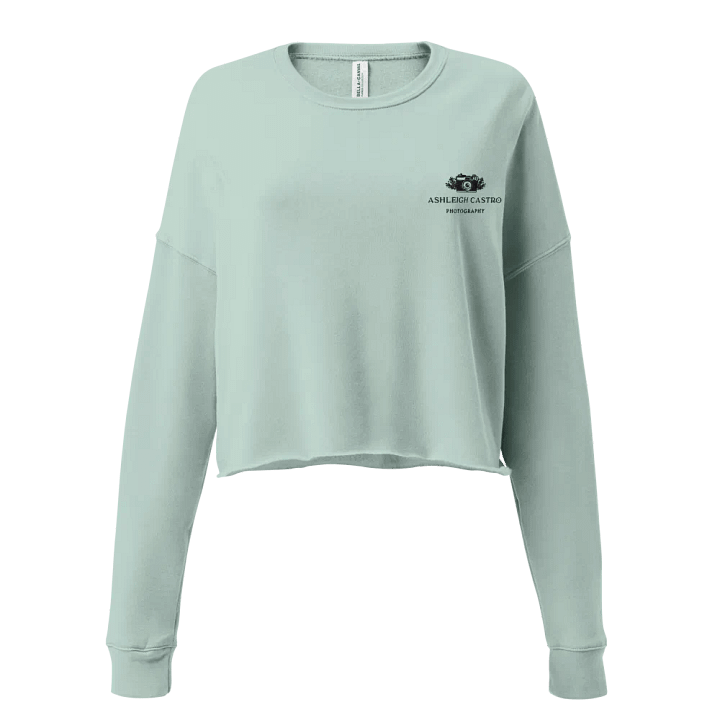 Botanical Camera Logo Crop Top Sweatshirt (Black Logo) product image (2)