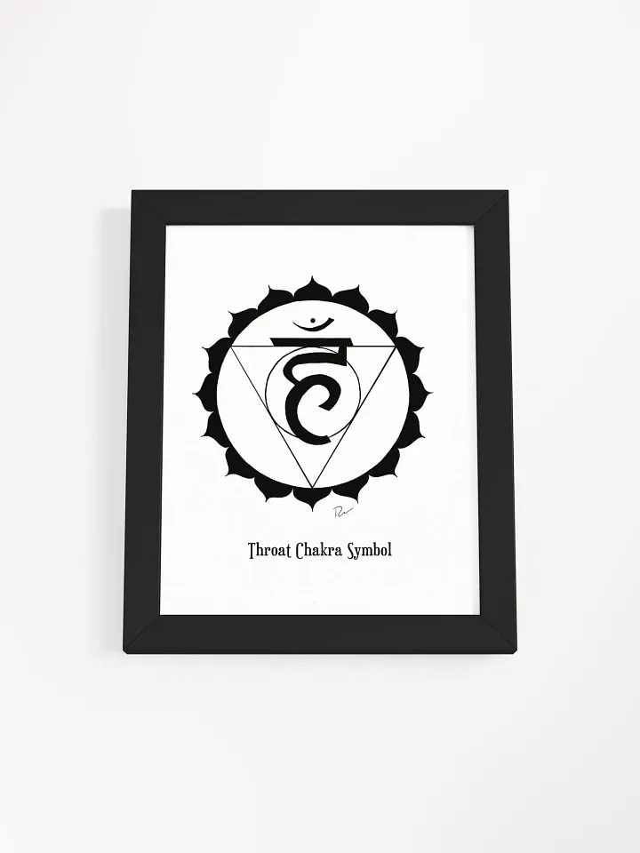 Throat Chakra Symbol Framed Art product image (1)