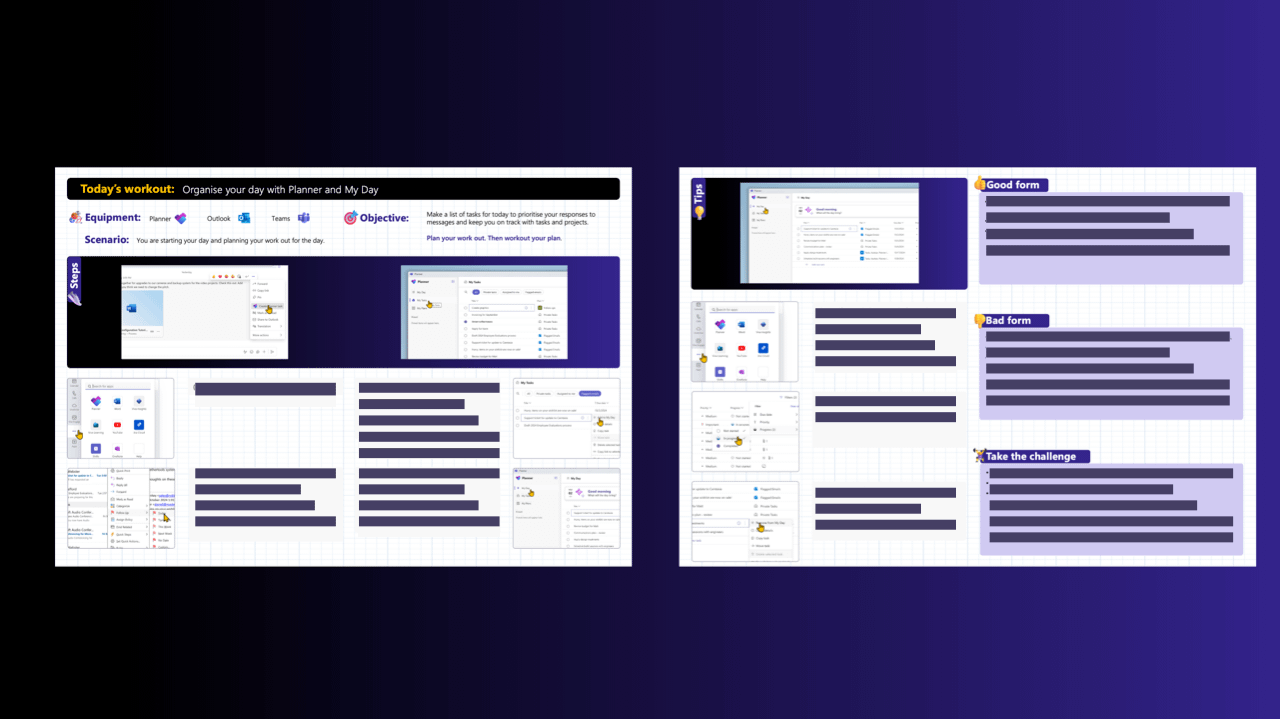 Organise your day with Planner and My Day - Workout card product image (1)