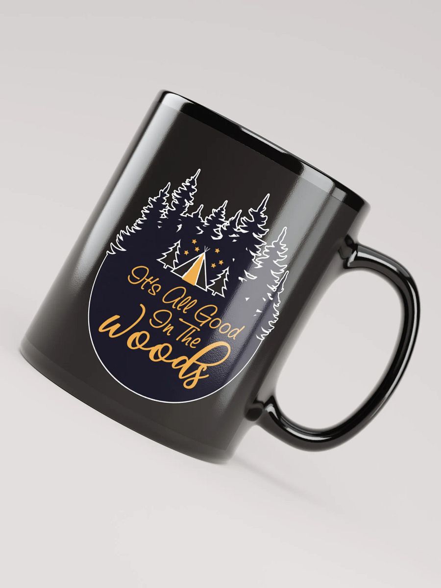 All Good in the Woods Black Mug product image (7)