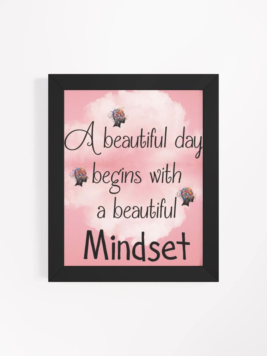 Beautiful Minset Framed poster (pink) product image (4)