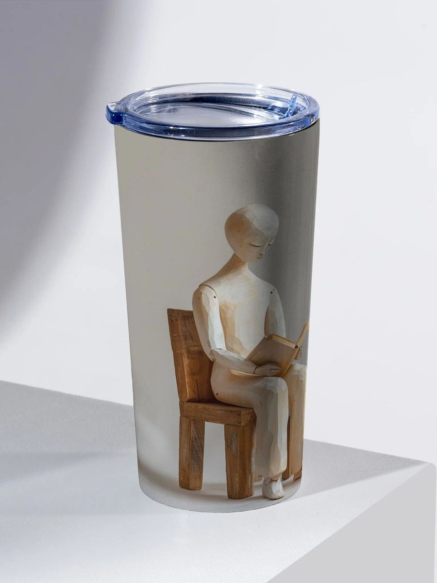 20oz Stainless Steel Tumbler by Spoke-We are all wooden people 001 product image (2)