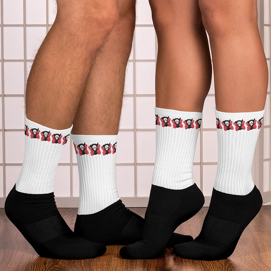 White Visceral Stripe Socks product image (7)