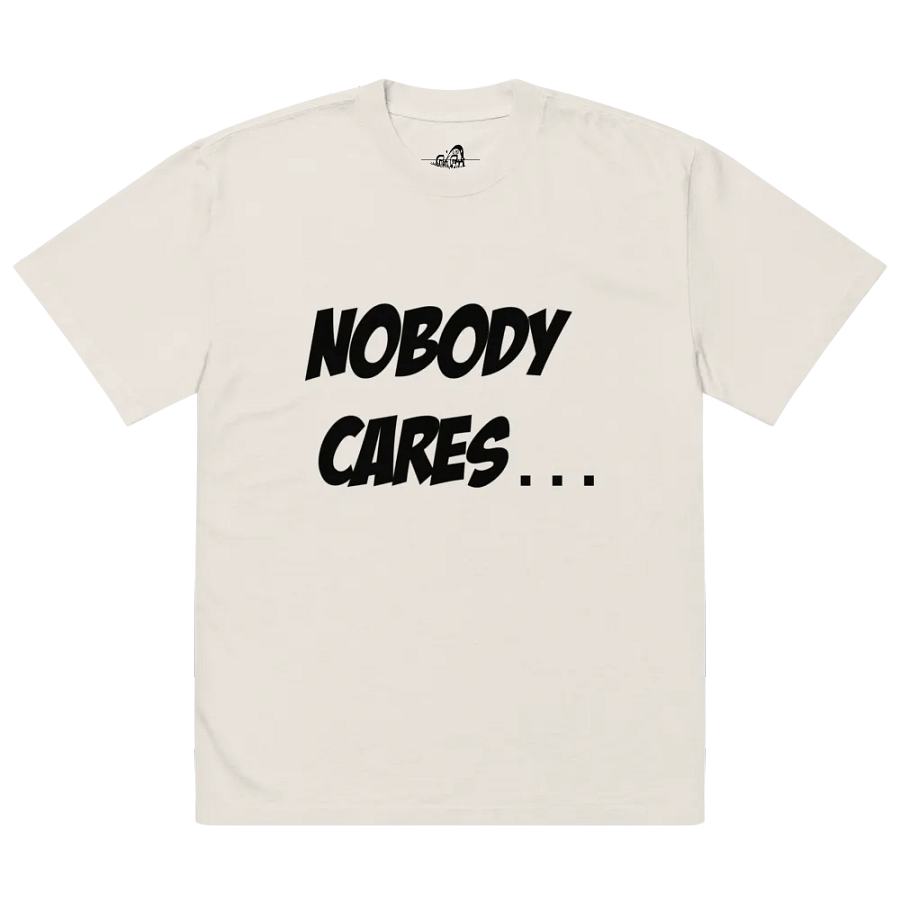 Nobody Cares Oversized T-shirt product image (2)