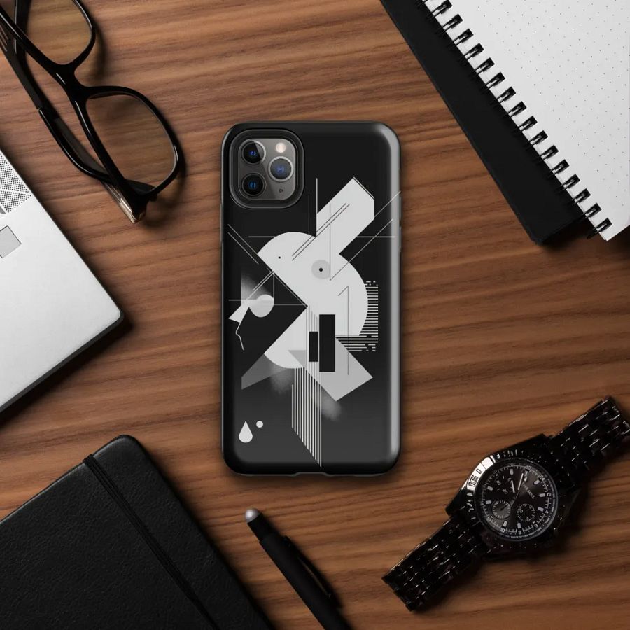 Abstract Persona 002 (Black) (Iphone Tough Case) product image (7)