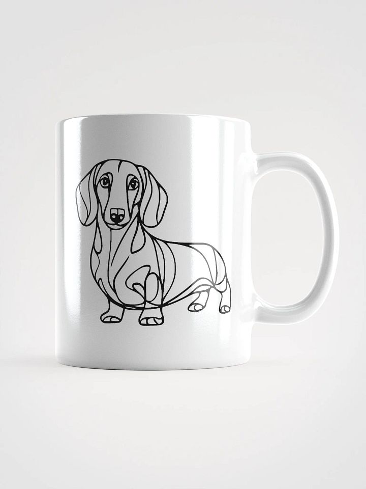 Minimalist Dachshund Line Art Mug for Dog Lovers product image (1)