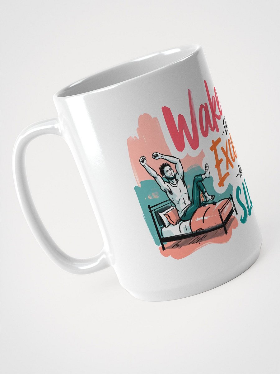 Sunrise Fitness Motivation | Wake-Up Workout Art Glossy Mug product image (3)