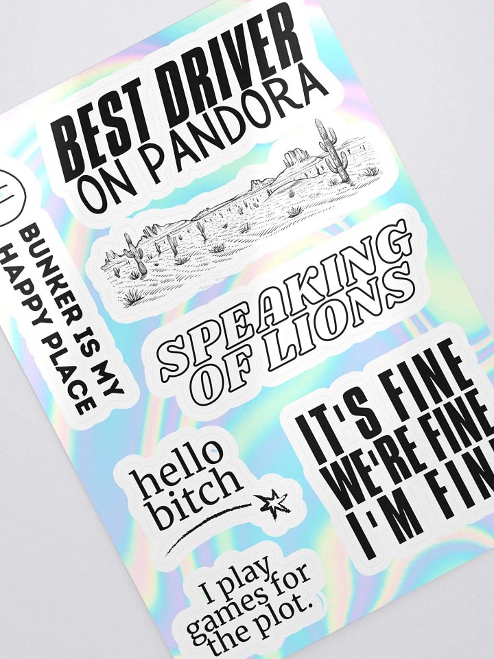 lion-isms sticker sheet! product image (2)