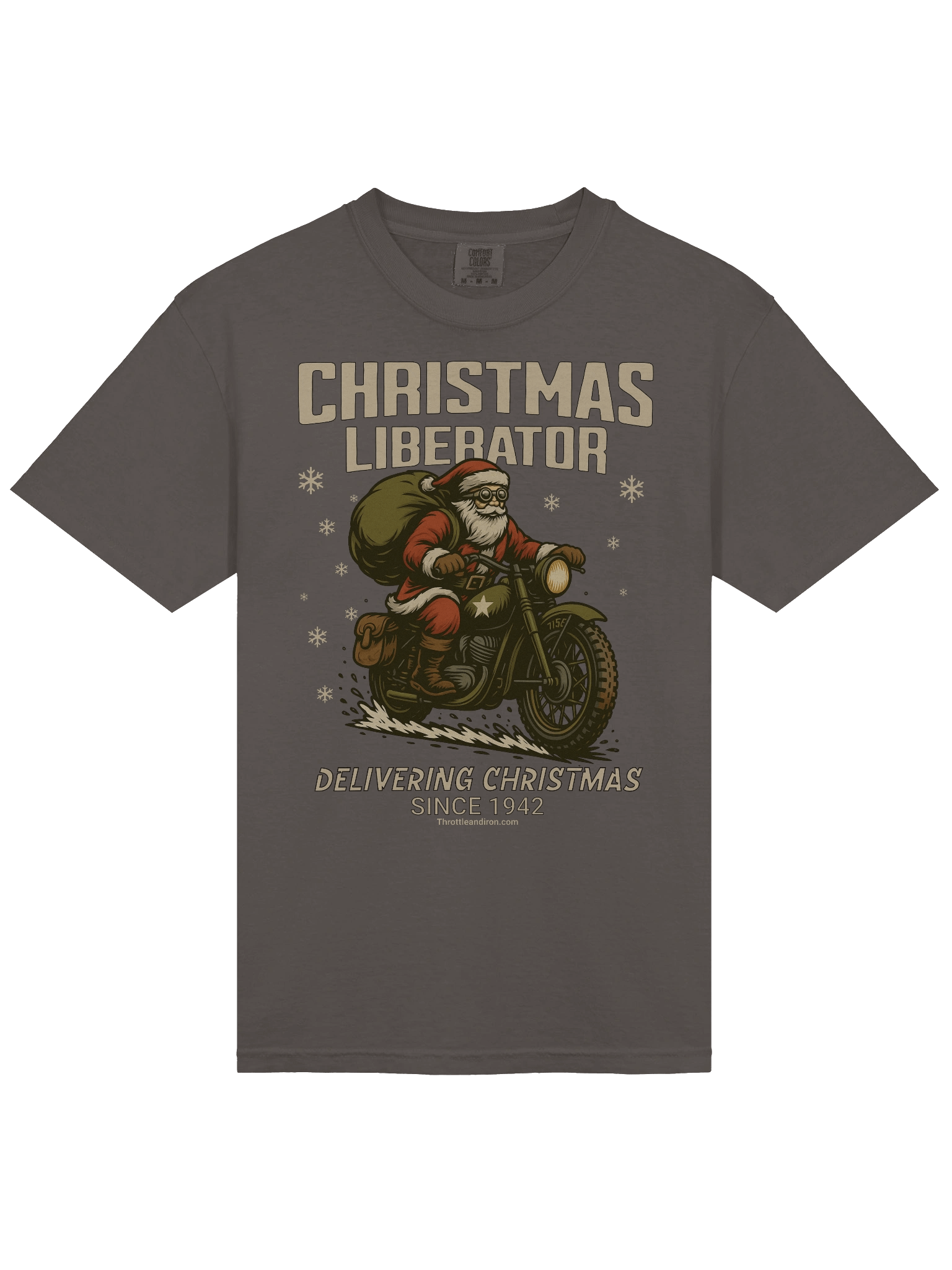 Throttle and Iron “Flathead Spirit” Christmas Liberator Hoodie — Vintage 1942 Edition product image (21)