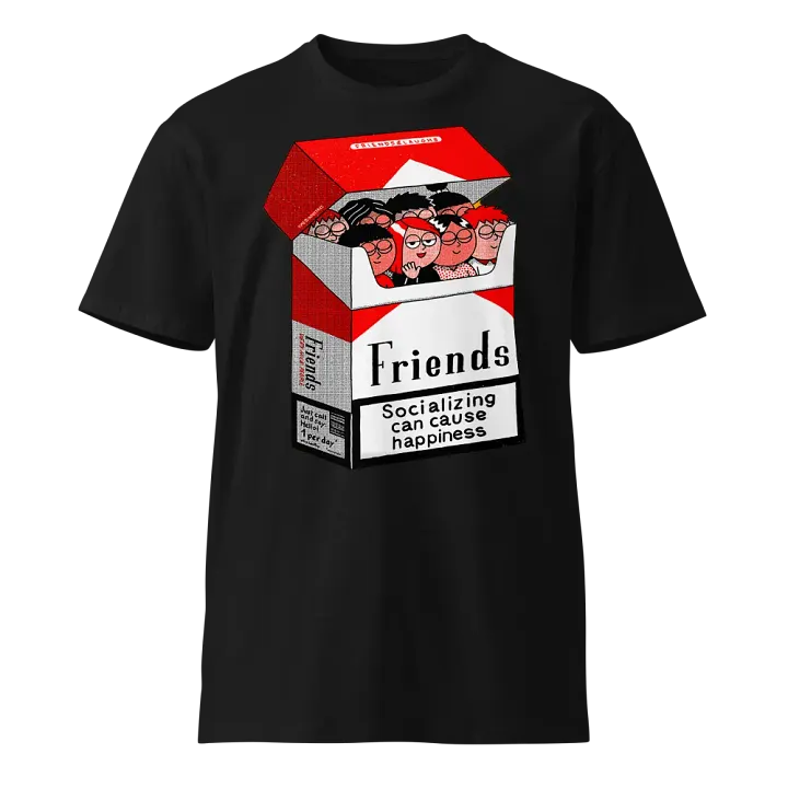 Socializing Can Cause Happiness Unisex Tee product image (1)
