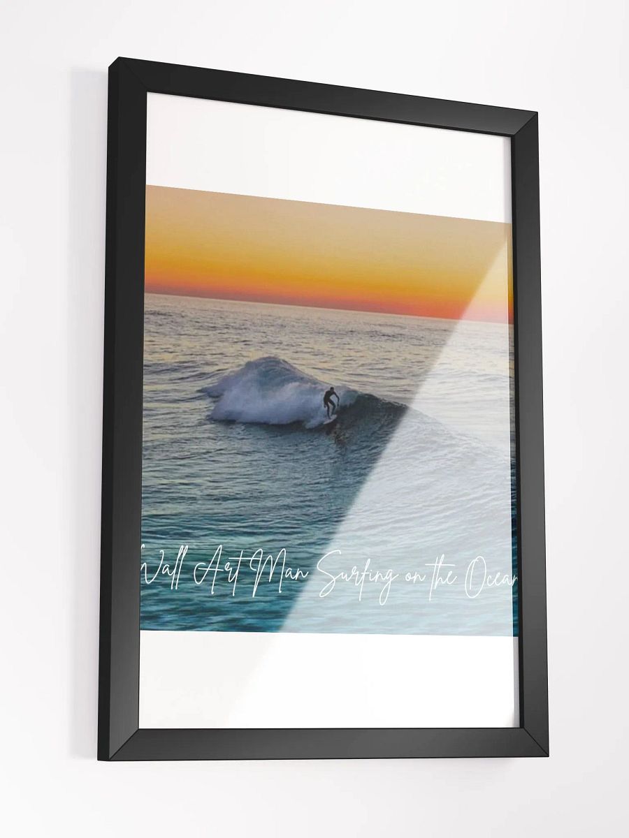 Ocean Surfing Framed High-Quality Matte Poster (in) product image (3)