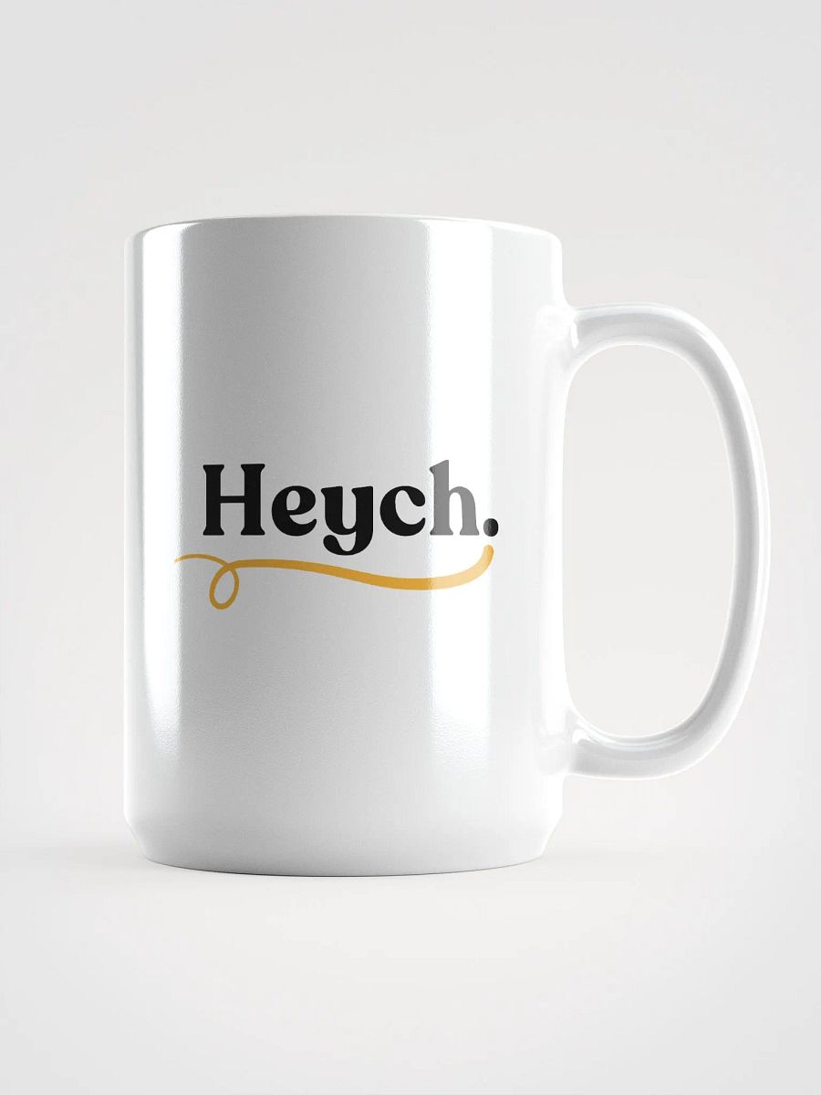Heych Logo White Glossy Mug product image (1)