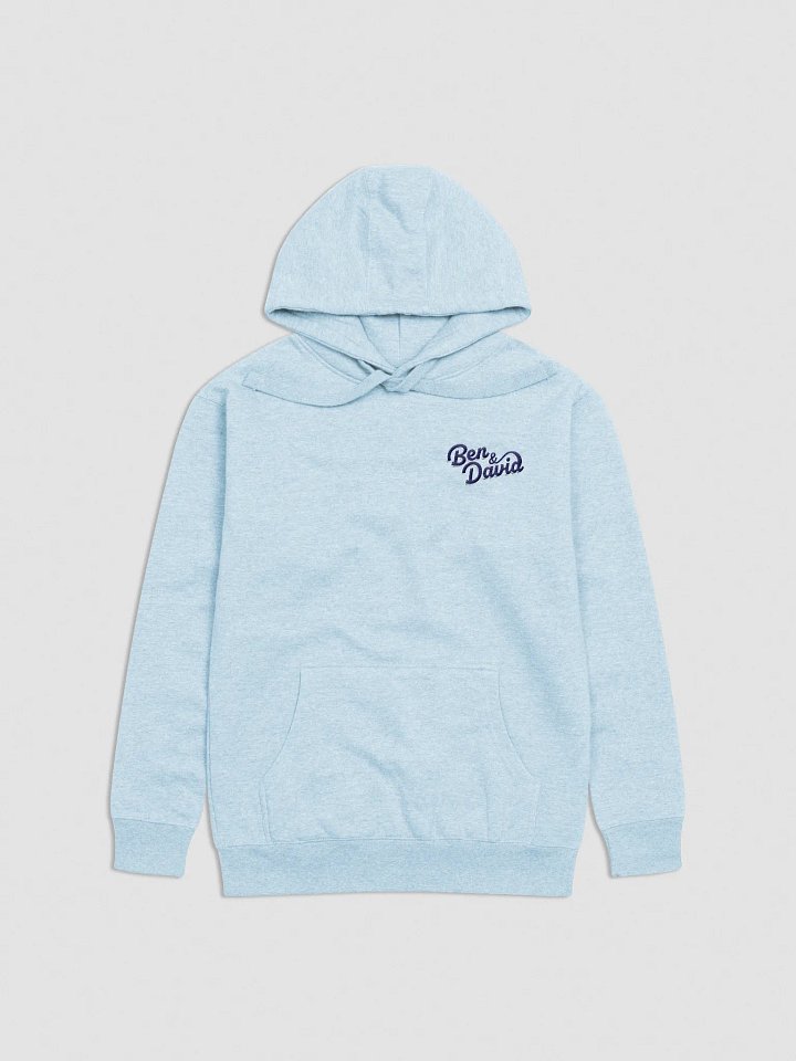 Cruise With Ben and David Logo Embroidered Unisex Hoodie - Baby Blue product image (1)