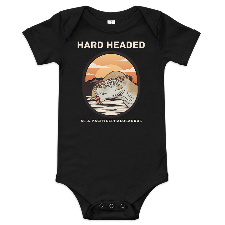 Hard Headed As A Pachycephalosaurus - Funny Dinosaur Onesie product image (1)