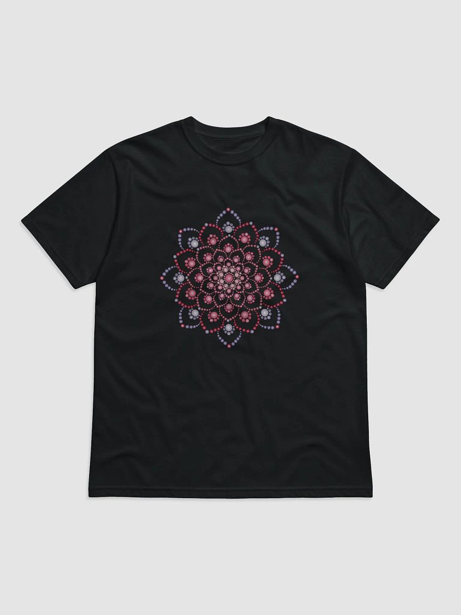 Purple and Pink Dot Mandala Unisex Organic T-Shirt product image (1)