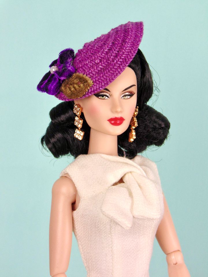 Aubergine hat for 12” fashion dolls product image (2)