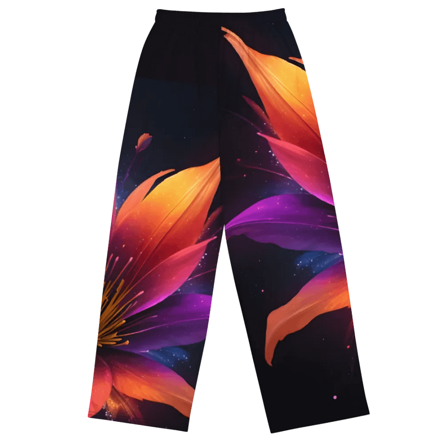 Cosmic Blossom - Unisex Wide-Leg Pants product image (6)