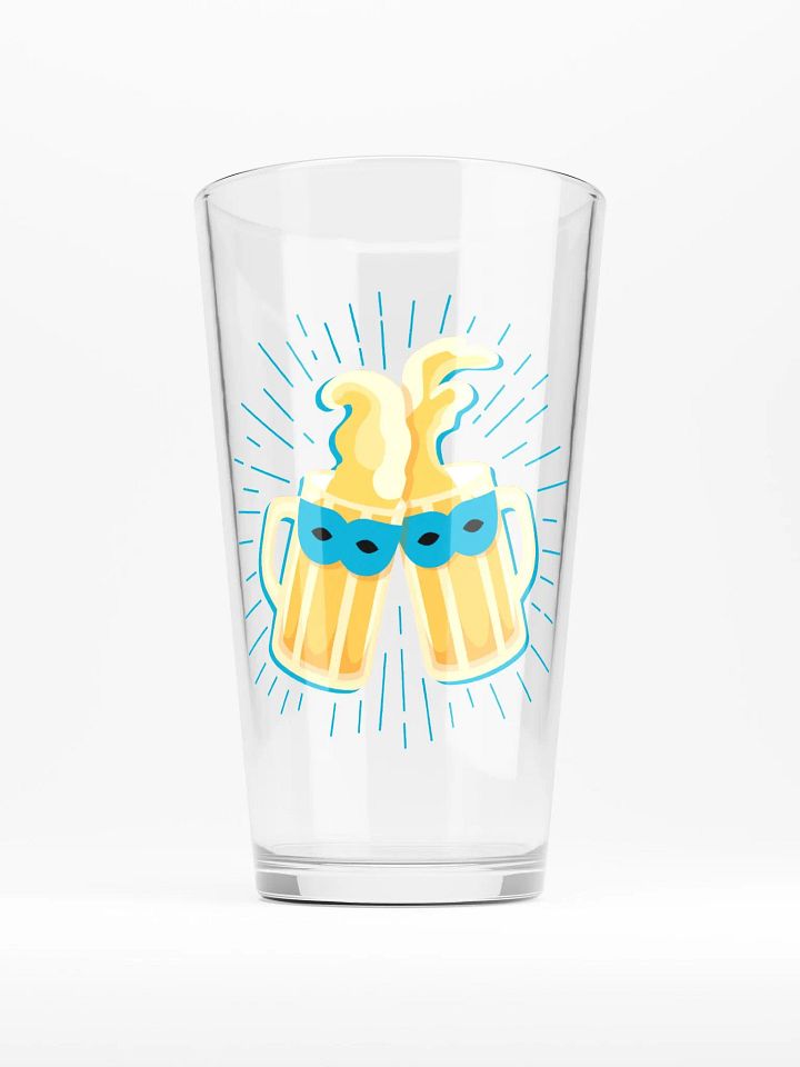 Masked Cheers Shaker Pint Glass product image (1)