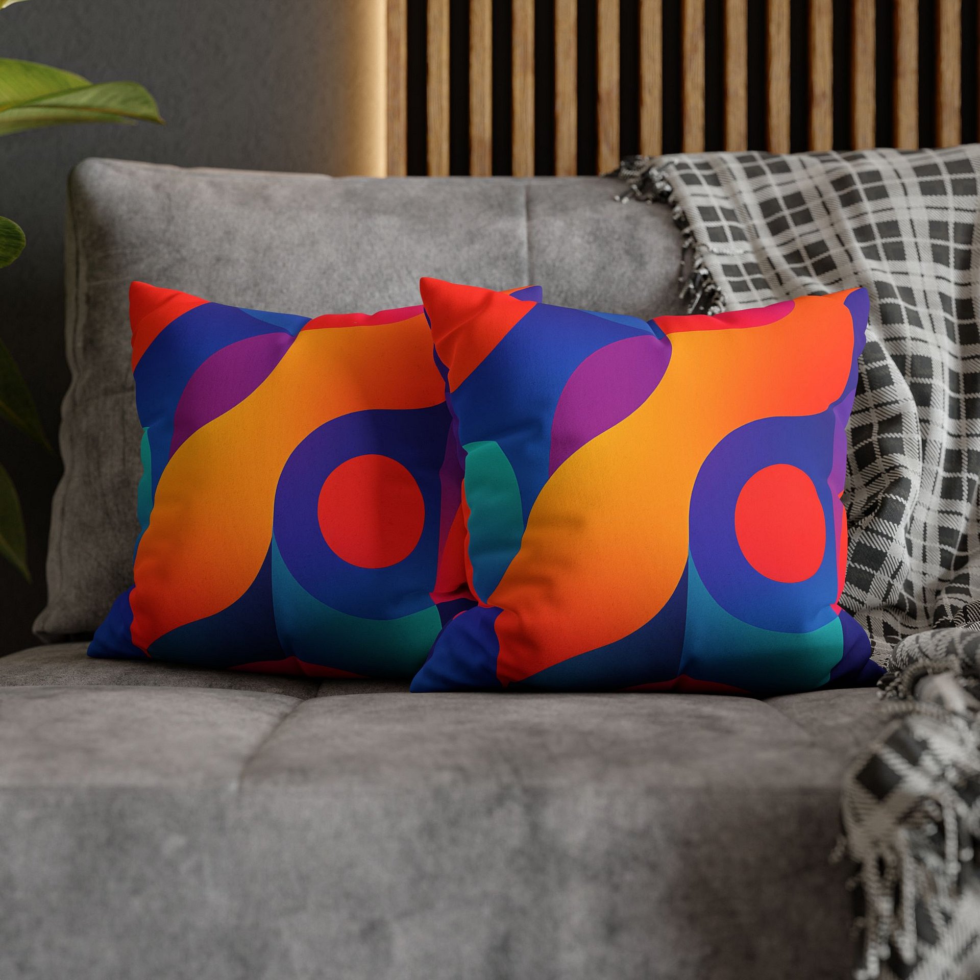 Vivid Colored Modern All-Over Pillow product image (3)