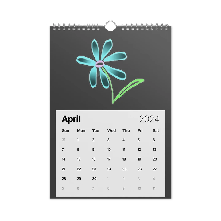Isolated Flowers 2024 Calendar product image (1)
