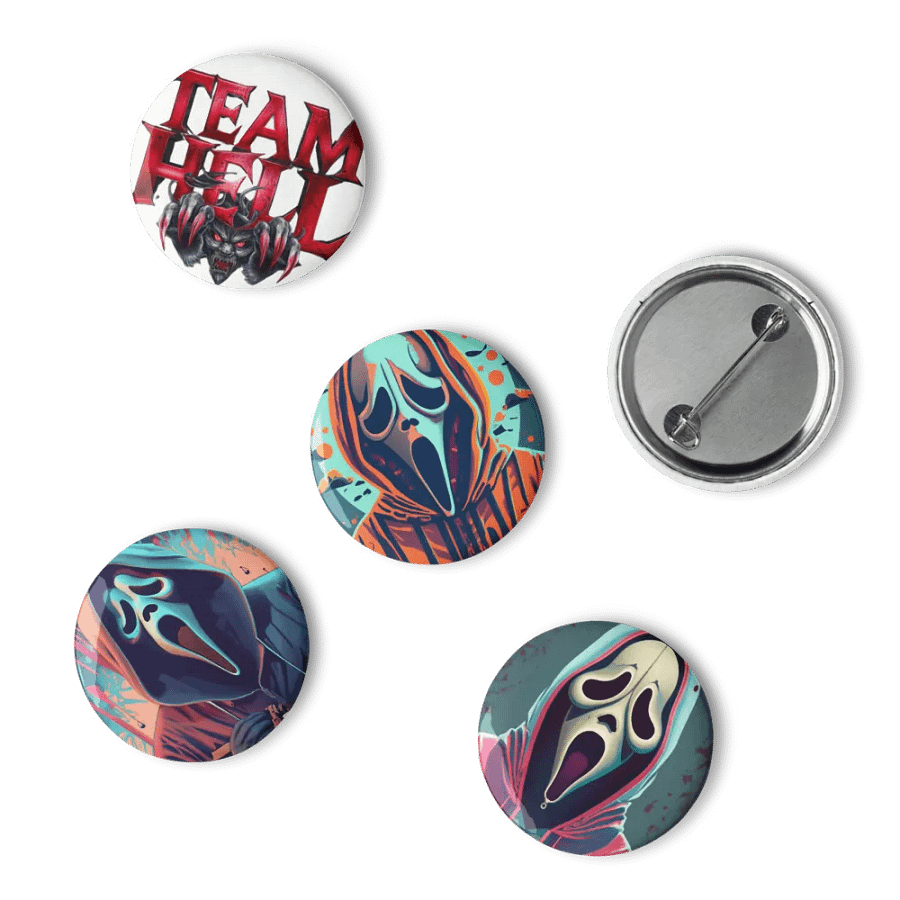 Broche Team Hell & Ghost Face Fan art product image (10)