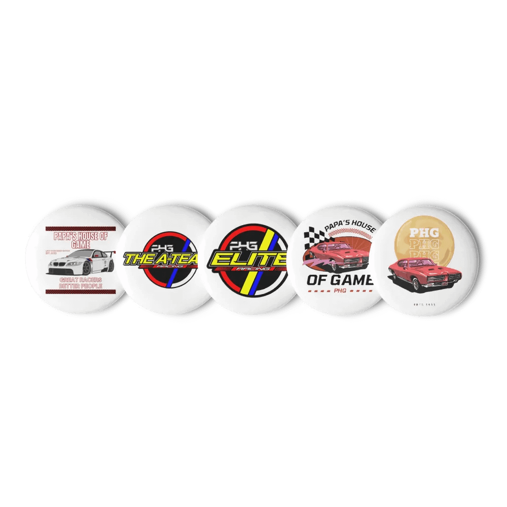 Papa's Racing Car Pin Buttons Set product image (1)