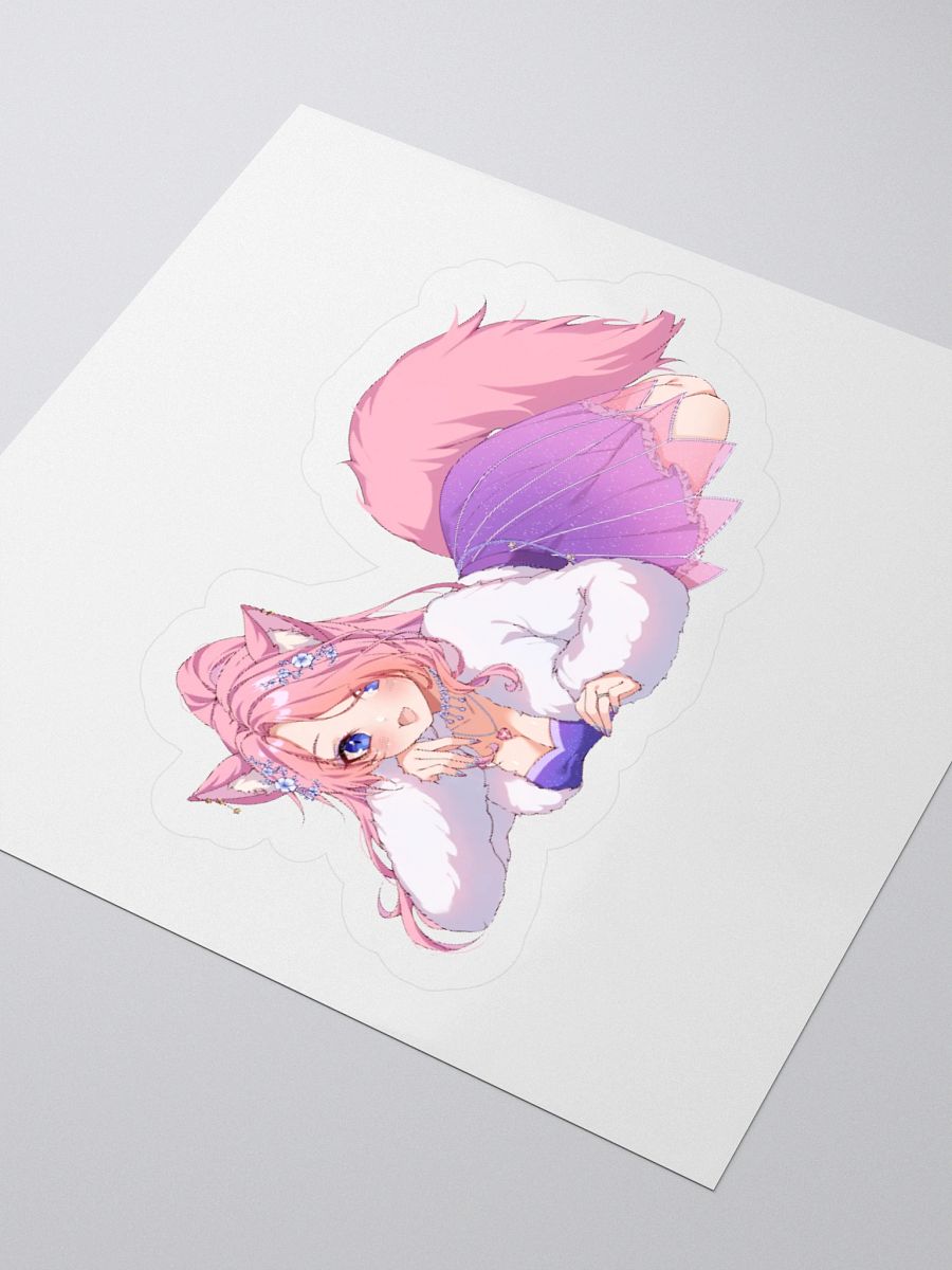 Comfy Catgirl Kiss Cut Stickers product image (3)