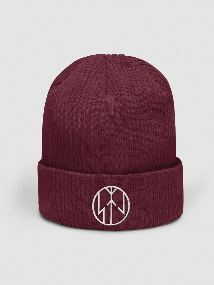 STJ runic logo organic beanie product image (1)