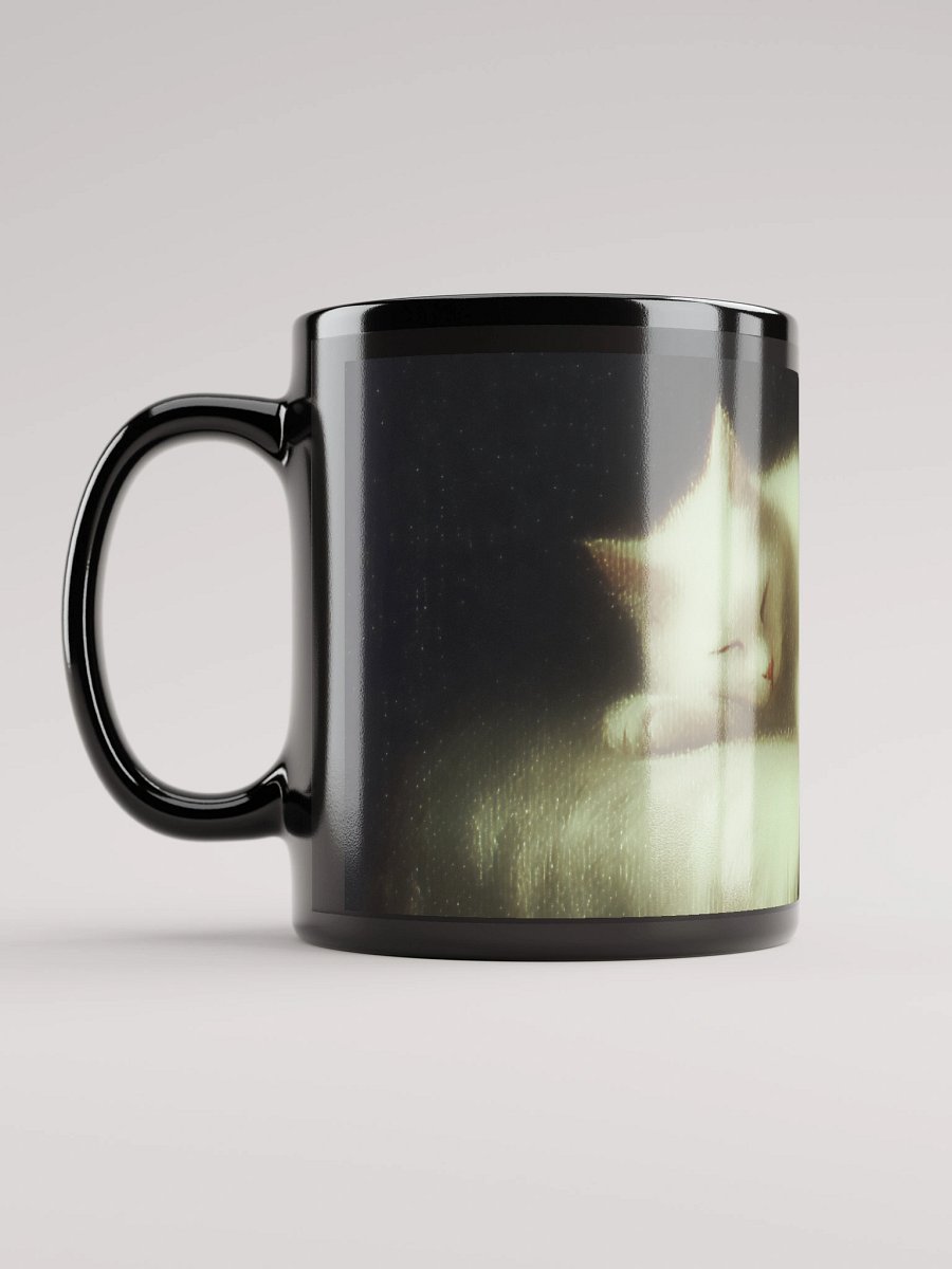 Sleeping White Cat Glossy Mug product image (12)