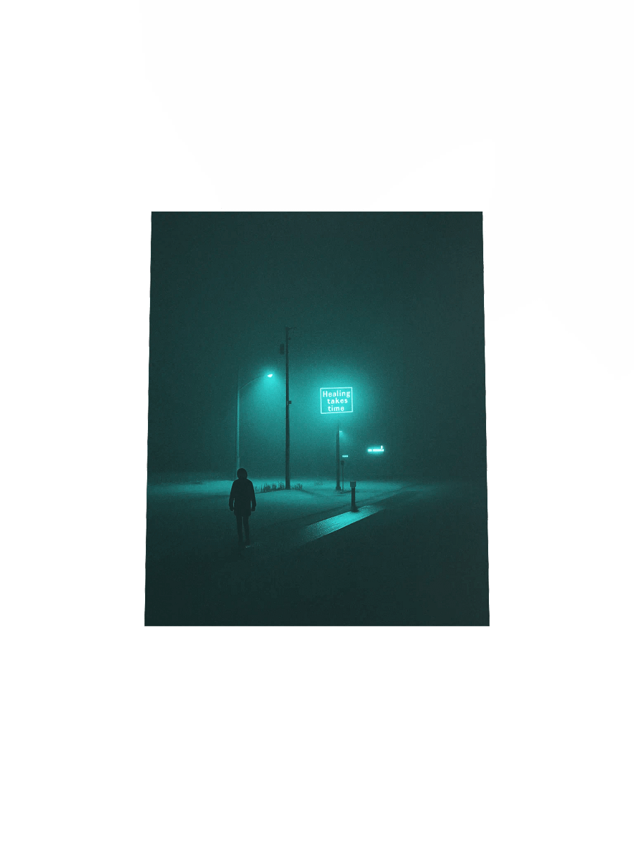 "Healing takes time" Matte Poster product image (23)