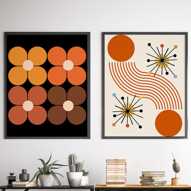 Mid Century Modern Gallery Wall Set of 6 DIGITAL Prints product image (3)