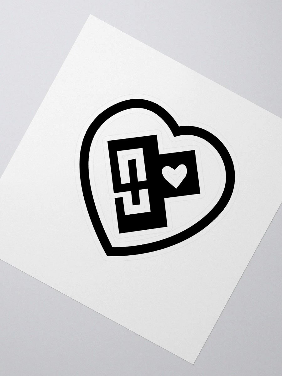 OptimusProcrastinus HeartChip in Heart Sticker product image (2)