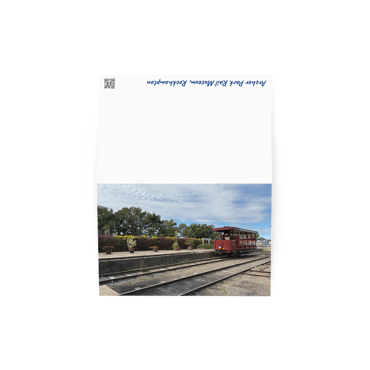 Archer Park Rail Museum Purrey Steam Tram Greeting Card product image (4)