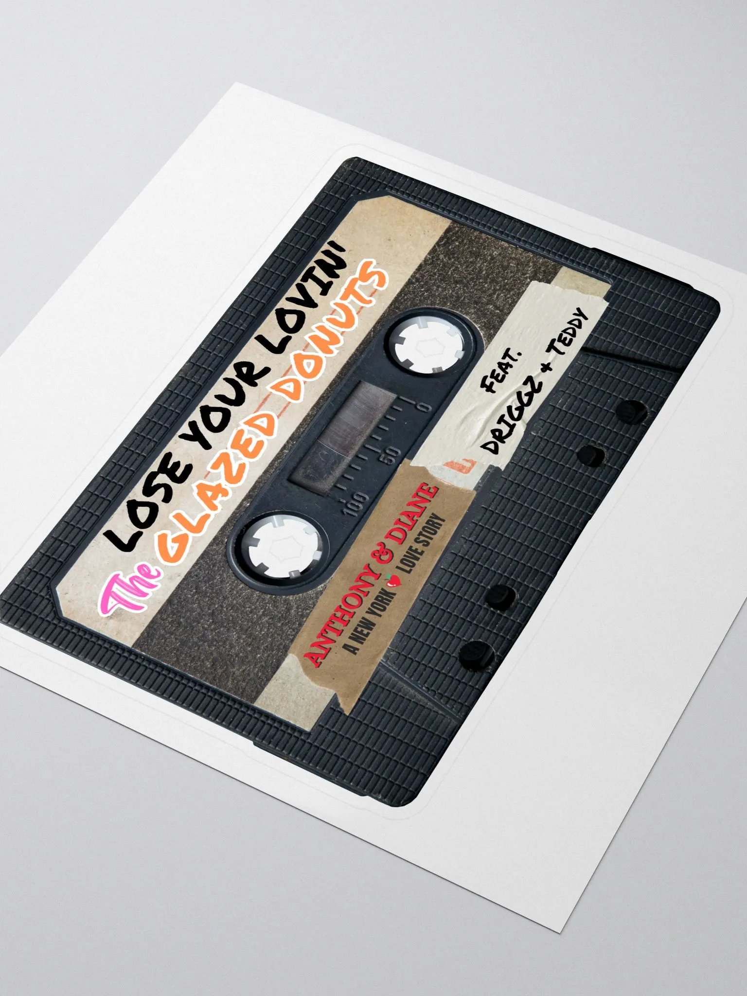 The Glazed Donuts - Lose Your Lovin' - Cassette Single - Sticker product image (3)