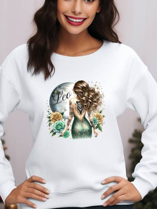 Leo Zodiac Graphic Sweatshirt product image (26)