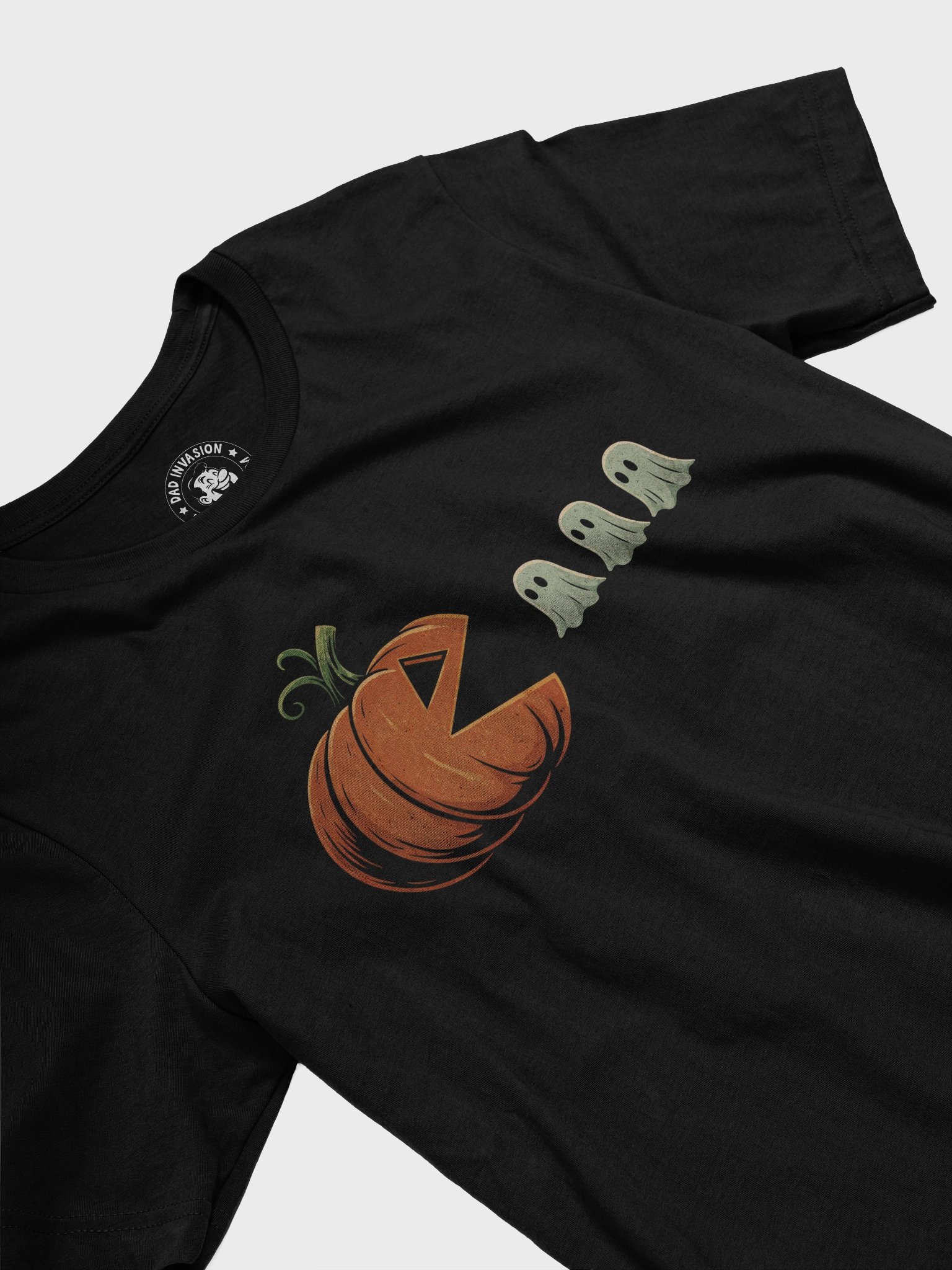Halloween Gamer Pumpkin Eating Ghost T-Shirt product image (2)