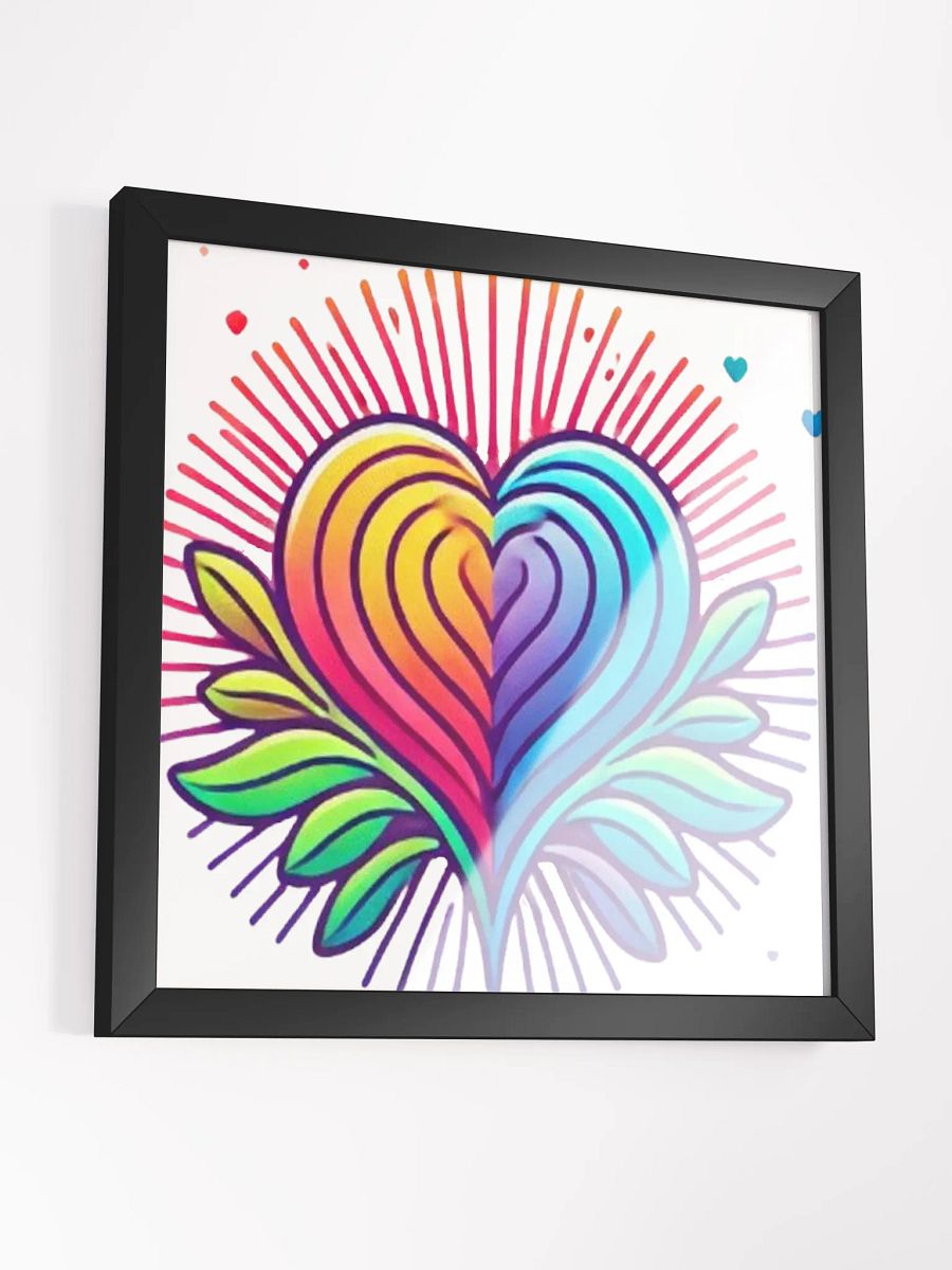 Vibrant Heartbeat Framed Poster product image (3)