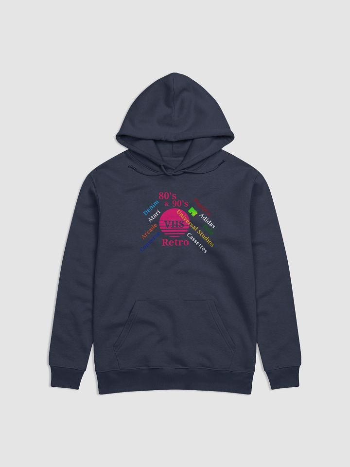 Retro VHS Circle Unisex Eco Hoodie product image (1)