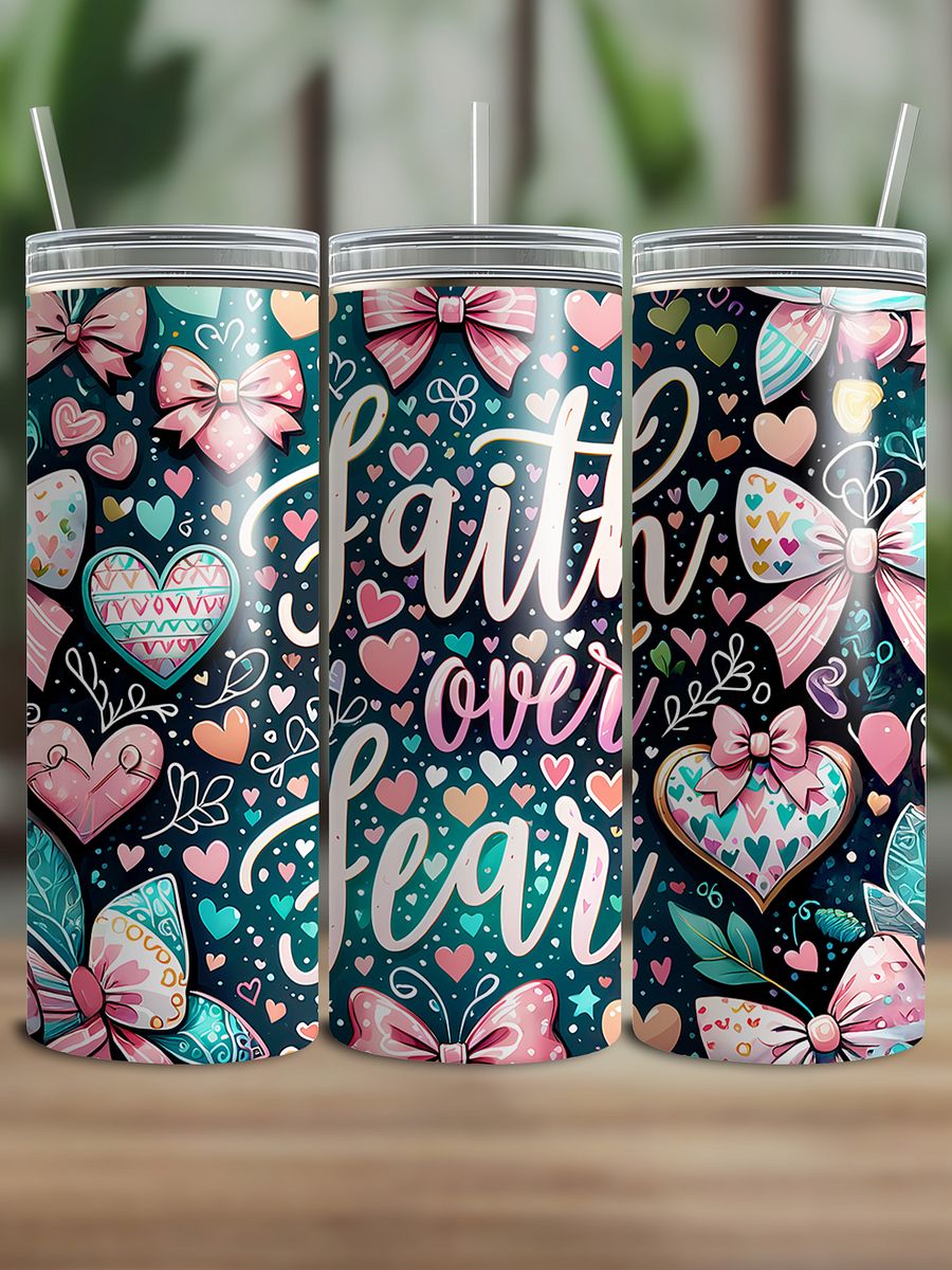 Faith Over Fear Tumbler Wrap product image (1)